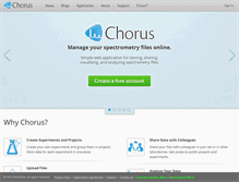 Tablet Screenshot of chorusproject.org